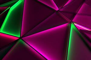 Sleek Modern Geometric Glowing Shapes Outline Background photo