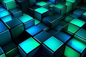 Sleek Modern Geometric Glowing Shapes Outline Background photo