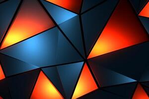 Sleek Modern Geometric Glowing Shapes Outline Background photo