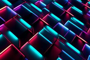 Sleek Modern Geometric Glowing Shapes Outline Background photo
