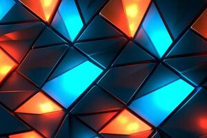 Sleek Modern Geometric Glowing Shapes Outline Background photo