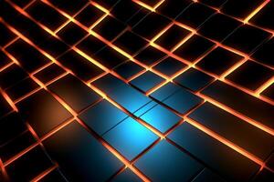 Sleek Modern Geometric Glowing Shapes Outline Background photo