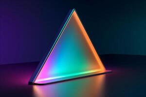 Sleek Modern Geometric Glowing Shapes Outline Background photo