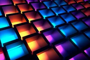 Sleek Modern Geometric Glowing Shapes Outline Background photo