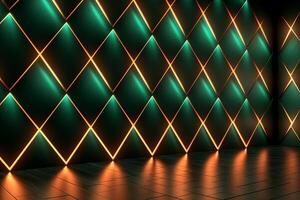 Sleek Modern Geometric Glowing Shapes Outline Background photo