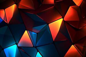 Sleek Modern Geometric Glowing Shapes Outline Background photo