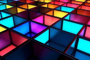 Sleek Modern Geometric Glowing Shapes Outline Background photo
