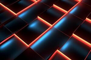 Sleek Modern Geometric Glowing Shapes Outline Background photo