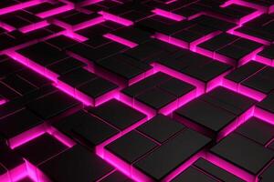 Sleek Modern Geometric Glowing Shapes Outline Background photo