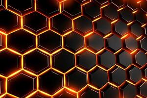 Sleek Modern Geometric Glowing Shapes Outline Background photo