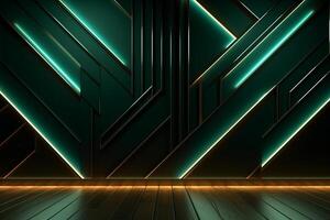 Sleek Modern Geometric Glowing Shapes Outline Background photo