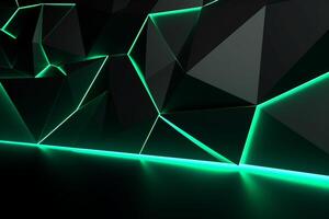 Sleek Modern Geometric Glowing Shapes Outline Background photo