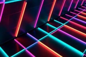 Sleek Modern Geometric Glowing Shapes Outline Background photo