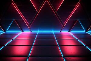Sleek Modern Geometric Glowing Shapes Outline Background photo