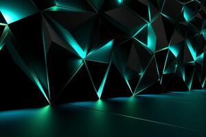 Sleek Modern Geometric Glowing Shapes Outline Background photo