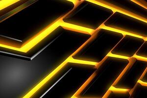 Sleek Modern Geometric Glowing Shapes Outline Background photo