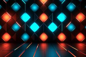 Sleek Modern Geometric Glowing Shapes Outline Background photo