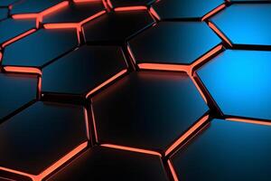 Sleek Modern Geometric Glowing Shapes Outline Background photo