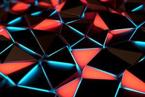 Sleek Modern Geometric Glowing Shapes Outline Background photo