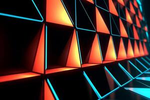 Sleek Modern Geometric Glowing Shapes Outline Background photo
