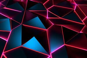 Sleek Modern Geometric Glowing Shapes Outline Background photo
