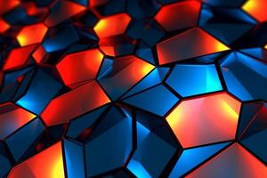 Sleek Modern Geometric Glowing Shapes Outline Background photo