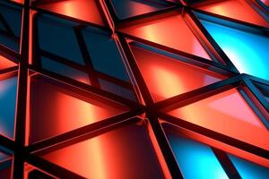 Sleek Modern Geometric Glowing Shapes Outline Background photo