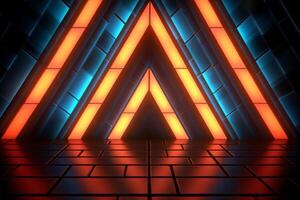 Sleek Modern Geometric Glowing Shapes Outline Background photo