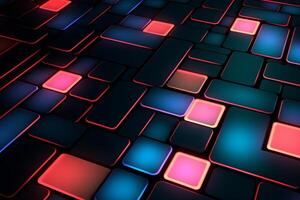 Sleek Modern Geometric Glowing Shapes Outline Background photo
