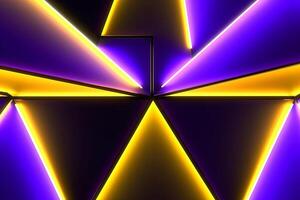 Sleek Modern Geometric Glowing Shapes Outline Background photo