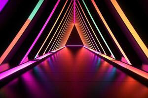 Sleek Modern Geometric Glowing Shapes Outline Background photo