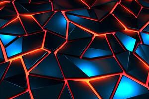 Sleek Modern Geometric Glowing Shapes Outline Background photo