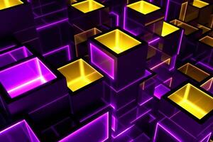 Sleek Modern Geometric Glowing Shapes Outline Background photo