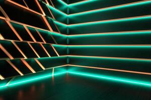 Sleek Modern Geometric Glowing Shapes Outline Background photo