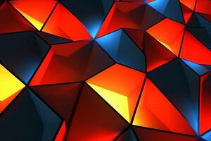 Sleek Modern Geometric Glowing Shapes Outline Background photo