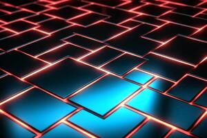 Sleek Modern Geometric Glowing Shapes Outline Background photo