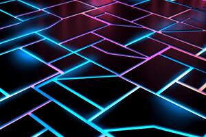 Sleek Modern Geometric Glowing Shapes Outline Background photo
