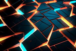 Sleek Modern Geometric Glowing Shapes Outline Background photo