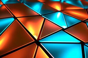 Sleek Modern Geometric Glowing Shapes Outline Background photo