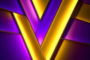 Sleek Modern Geometric Glowing Shapes Outline Background photo
