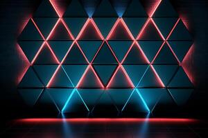 Sleek Modern Geometric Glowing Shapes Outline Background photo