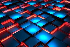 Sleek Modern Geometric Glowing Shapes Outline Background photo