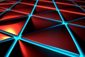 Sleek Modern Geometric Glowing Shapes Outline Background photo
