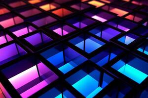 Sleek Modern Geometric Glowing Shapes Outline Background photo
