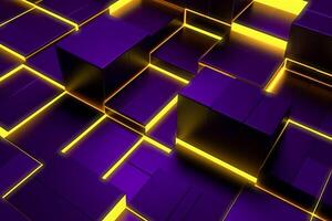 Sleek Modern Geometric Glowing Shapes Outline Background photo