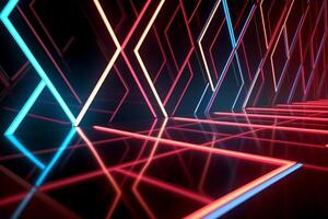 Sleek Modern Geometric Glowing Shapes Outline Background photo