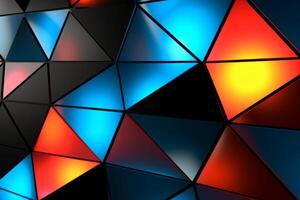 Sleek Modern Geometric Glowing Shapes Outline Background photo