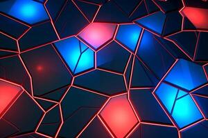 Sleek Modern Geometric Glowing Shapes Outline Background photo