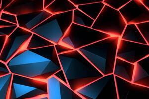 Sleek Modern Geometric Glowing Shapes Outline Background photo
