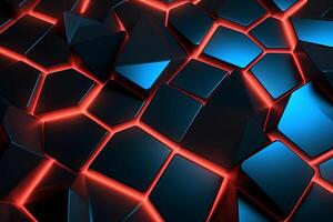Sleek Modern Geometric Glowing Shapes Outline Background photo